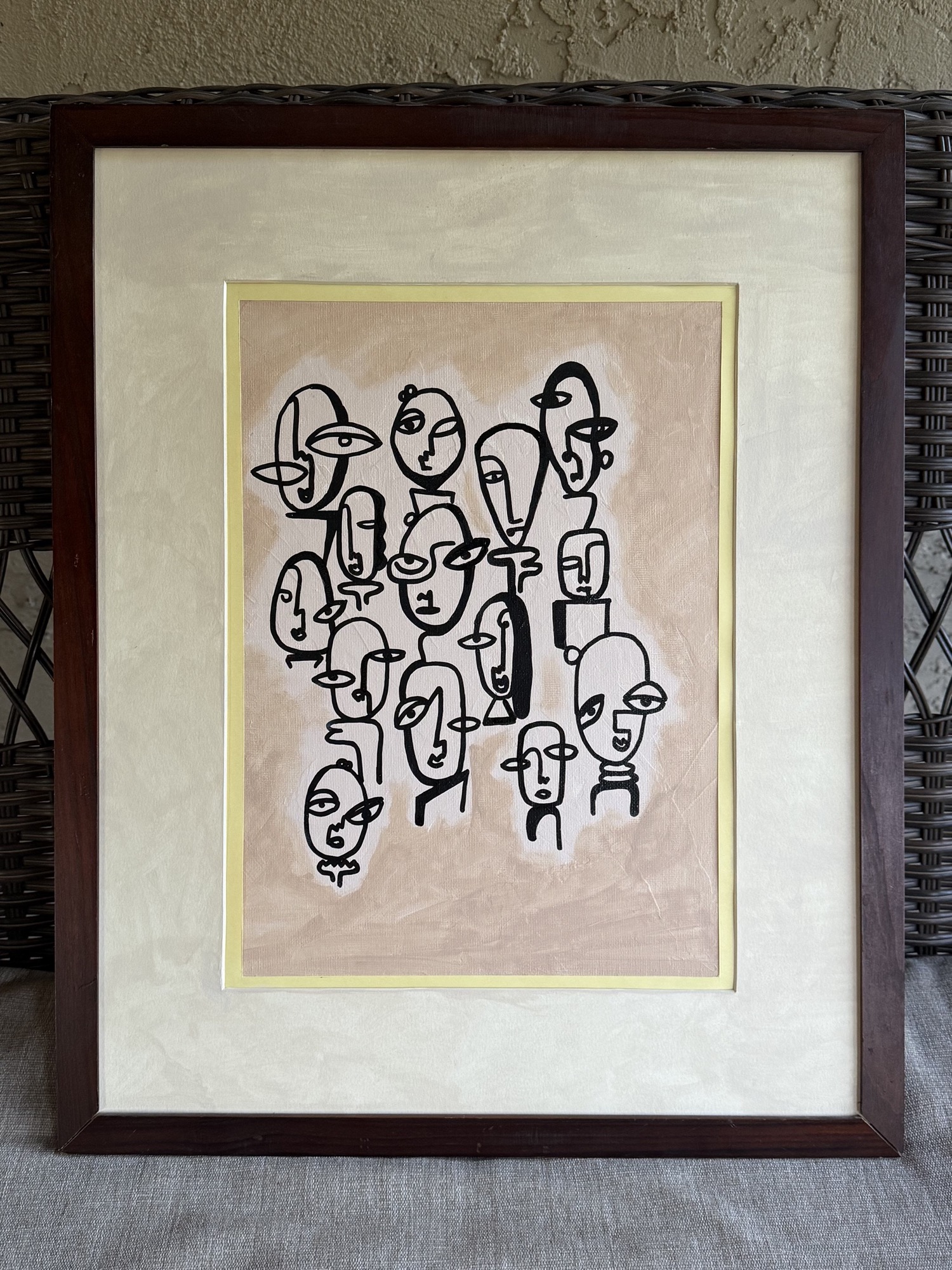 Warm-toned abstract work